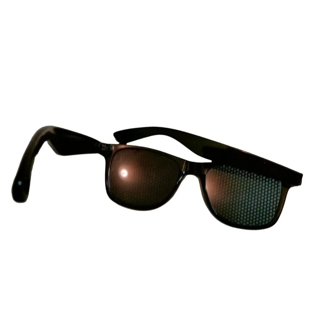 Emoji Glasses Black Frame Grimace Grin Face Eyeglasses Halloween Costume